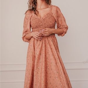 JessaKae Love Spell Dress in Rust, Size L